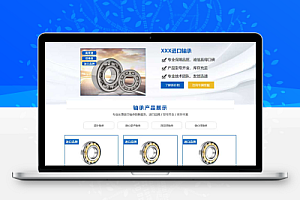 (落地单页)响应式轴承机械产品单页pbootcms模板 五金零件落地页推广网站源码下载