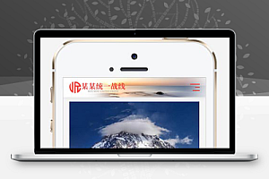 (自适应手机版)响应式统一战线单位机构类网站pbootcms模板 红色部门机构网站源码下载