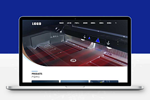 (自适应手机端)大气的企业产品展示网站模板