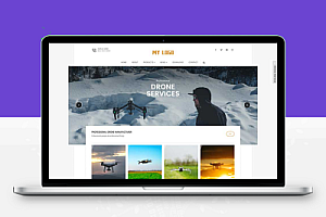 (自适应手机端)无人机英文外贸企业pbootcms网站模板